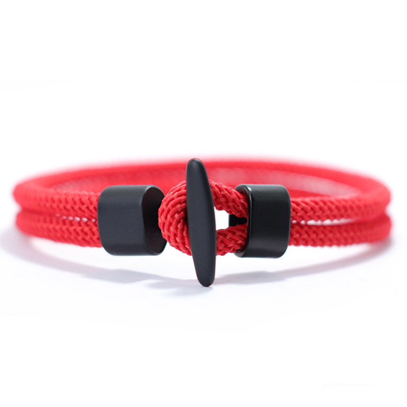 51Luckind Simple Milan Rope Bracelet Handmade Men Women Outdoor Survival Braclet For Camping Armband Thread Jewelry: 17.5cm / SILVER PLATED