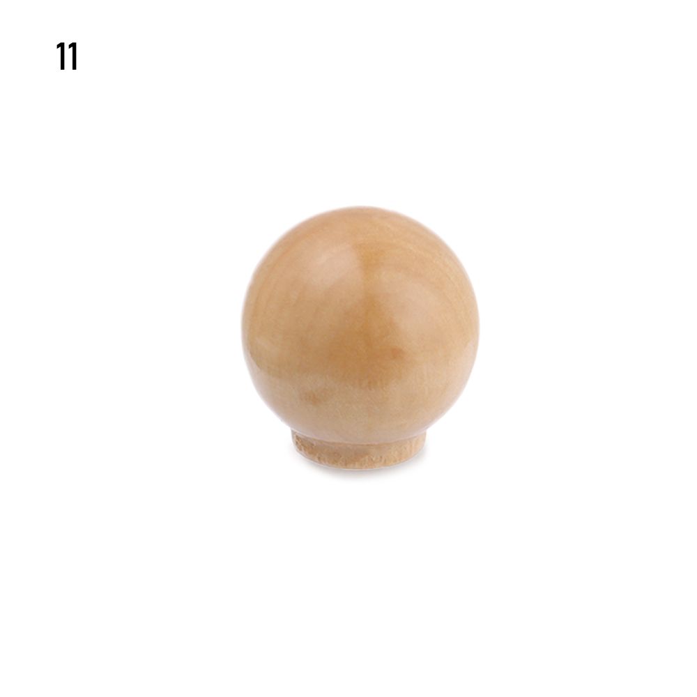 1Pc Natural Wood Kitchen Cabinet Drawer Knobs Cupboard Dresser Furniture Handle Hardware with Screw Wardrobe Pulls Handle: 11