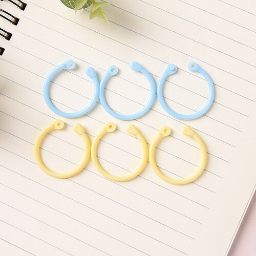 12x ringbinder af plast til bogbinding af løvbladsbog til spiralbog