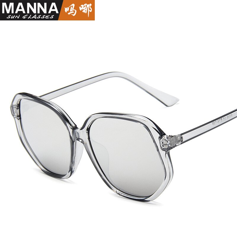 Nova moda leite marrom óculos de sol grande quadro poligonal óculos de sol feminino retro internet popular tiktok