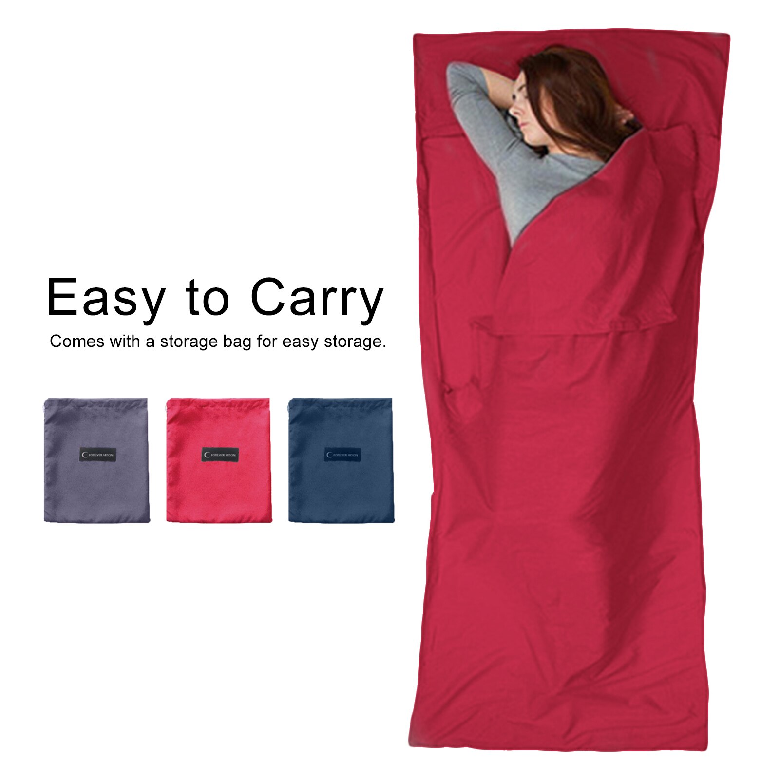 Saco de dormir ultraligero para exteriores, saco de dormir ligero y plegable para viajes, Camping, senderismo, sacos de dormir individuales para adultos, 75x210CM