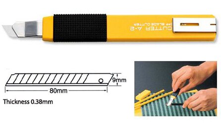 OLFA A-2 Standard Duty Cutter Anti-Slip rubber grip multi purpose model