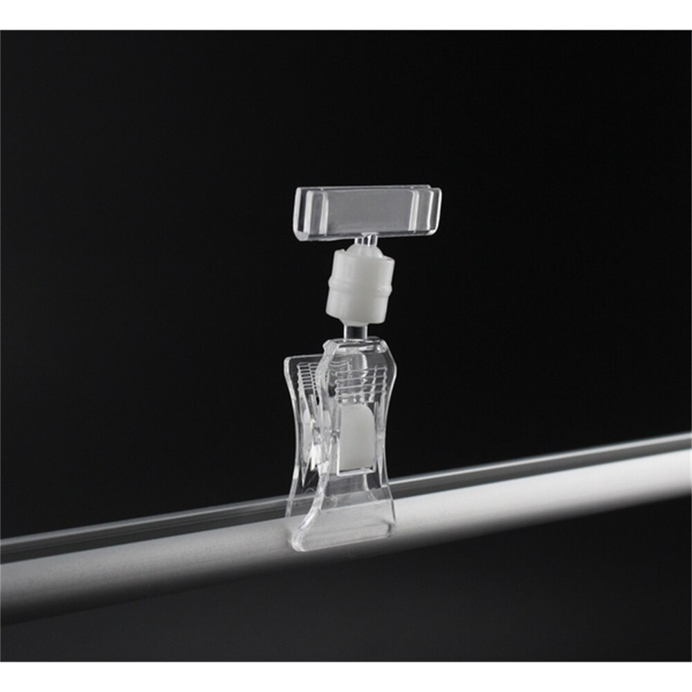 20pcs Pop Price Label Card Holders Display Merchandise Sign Signage Paper Clear Small In Retail Shop