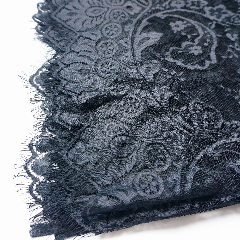 Branco preto tecido de renda pano padrão flor bordado vestido de casamento apliques malha trims costurar no remendo para vestido decoração diy