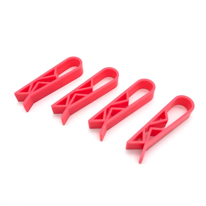 4 pçs/lote Magia Cozinha Lata de lixo Não-Slip Clips Selo Lata De Lixo Lixo Clipe Anti-Skid Correção Braçadeira Titular Saco de lixo Cesta Aro: 4 Red Ones