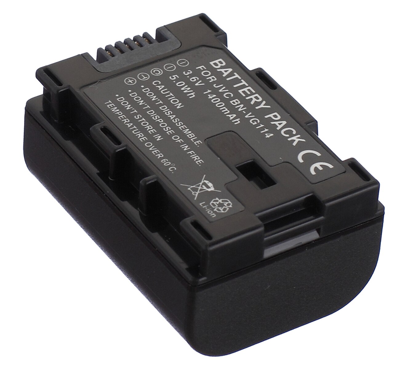 Paquete de batería para JVC BN-VG114, BN-VG114U, BN-VG114US, BN-VG114USM, BN-VG114E, BN-VG114EU, BN-VG114AC