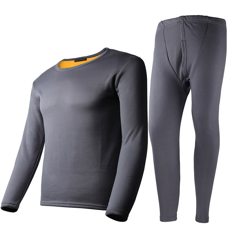 Autumn Winter Velvet Thick Thermal Underwear For Women Warm Layered Pajamas Set Cotton Thermal Male Long Johns