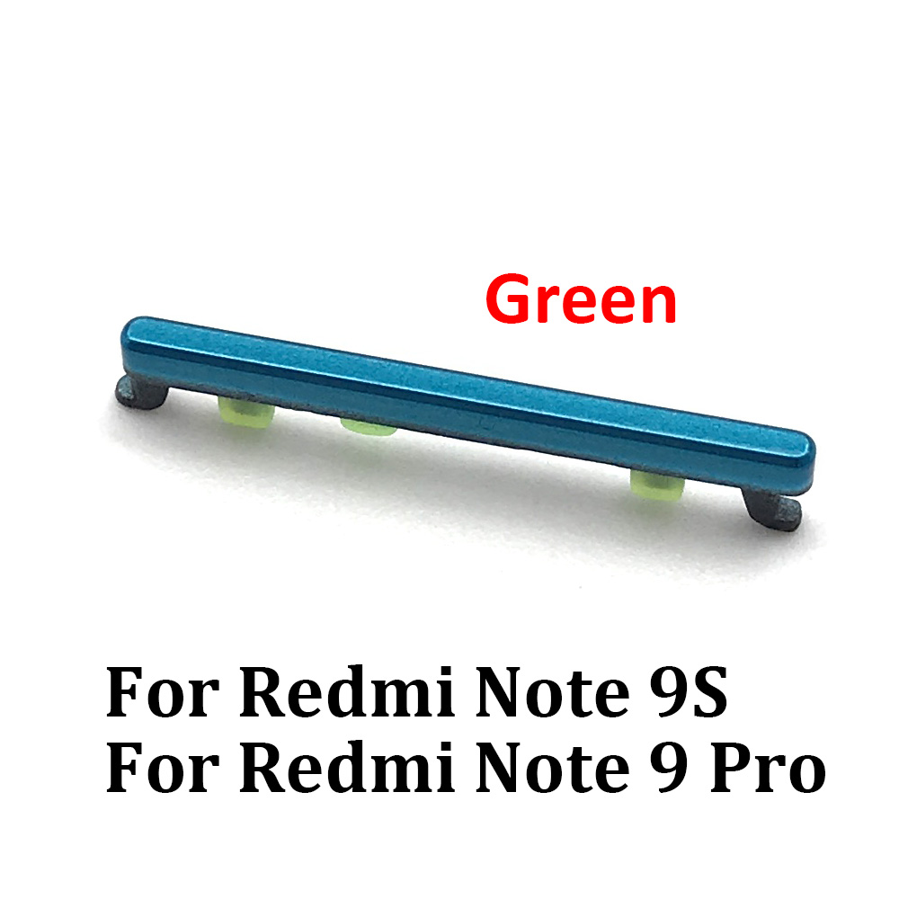 Nowy przycisk włączania i wyłączania głośności przycisk boczny części zamienne do Xiaomi Redmi Note 7 9 10 Pro 9S boczny przycisk zasilania + przycisk głośności