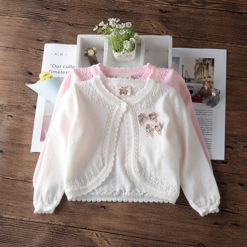 Mädchen Strickjacke zur Seite fahren Jacke 100 Baumwolle Mädchen Oberbekleidung für 1 2 4 6 8 Jahre alt freundlicher Kleidung RKC195082
