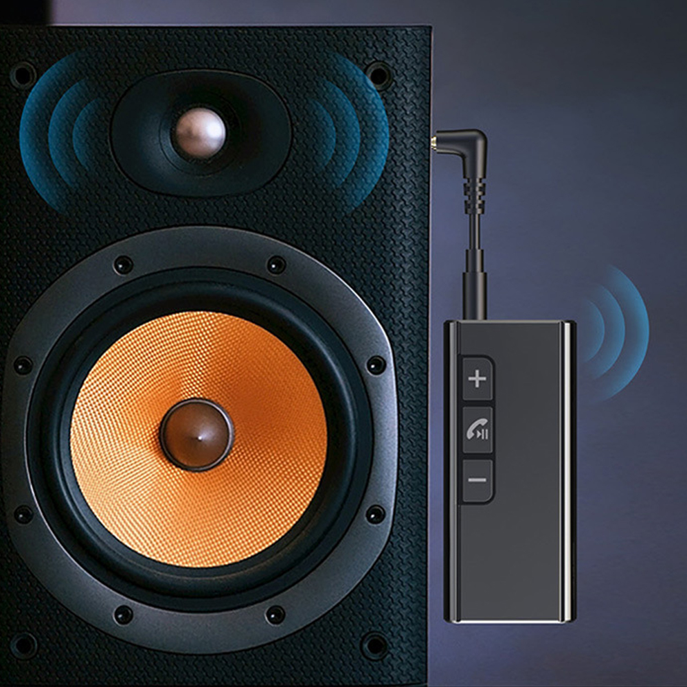 Freisprecheinrichtung Bluetooth-kompatibel Adapter Drahtlose Auto Empfänger 3,5mm Aux Digital Display Audio Empfänger Für Kopfhörer Lautsprecher Auto