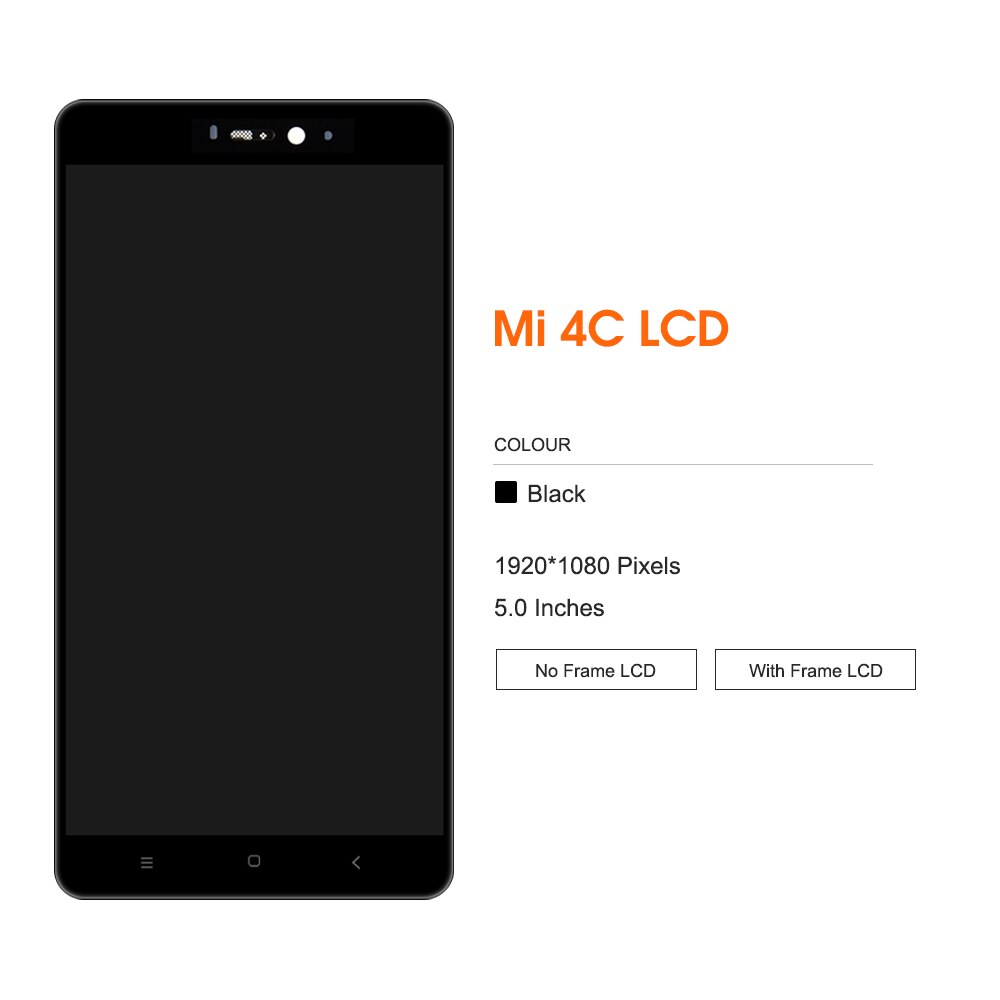 5.0 &quot;Original Bildschirm Für Xiaomi Mi 4C LCD Anzeige Touchscreen Digitizer Montage Ersatz Für Mi4C Mi-4c Handy, Mobiltelefon Repairt teile