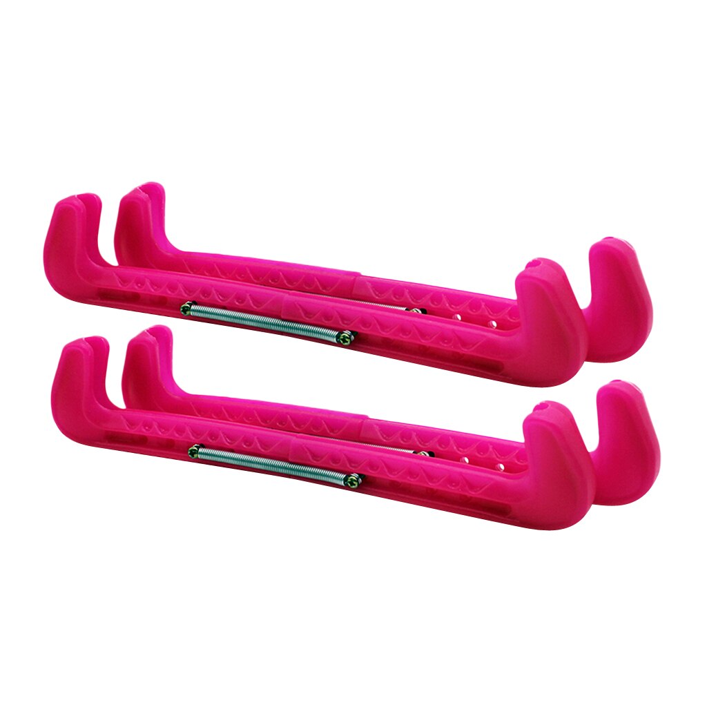 2 par justerbara konståkning skridskoskydd/skydd, rosa
