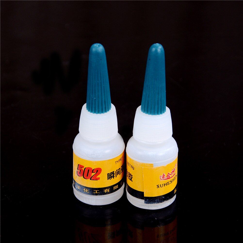 Super Lijm 502 Super Lijm Instant Droge Cyanoacrylate Adhesive Sterke Lijm Snelle Craft Reparatie 2 Stuks