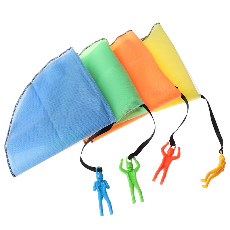 Grappig Kids Hand Gooien Parachute Speelgoed Voor Kinderen Educatief Parachute Met Figuur Soldier Outdoor Play Games Sport