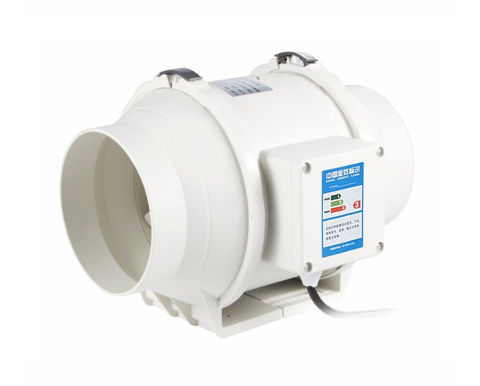 220V 4inch Silent Wall Extractor Exhaust Duct Ventilation Fan Air Blower Window Ventilator Vent Kitchen Bathrooms Bedroom Home