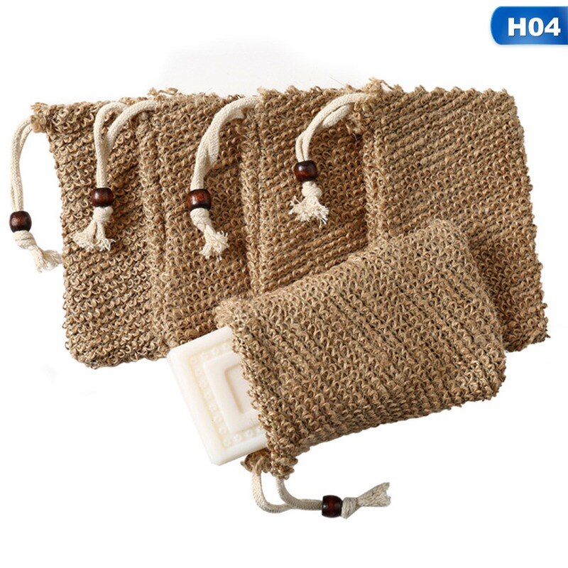 10 teile/satz Seife Sparer Peeling Natürliche Sisal Seife Tasche Beutel für Verlängern Seife Lebensdauer
