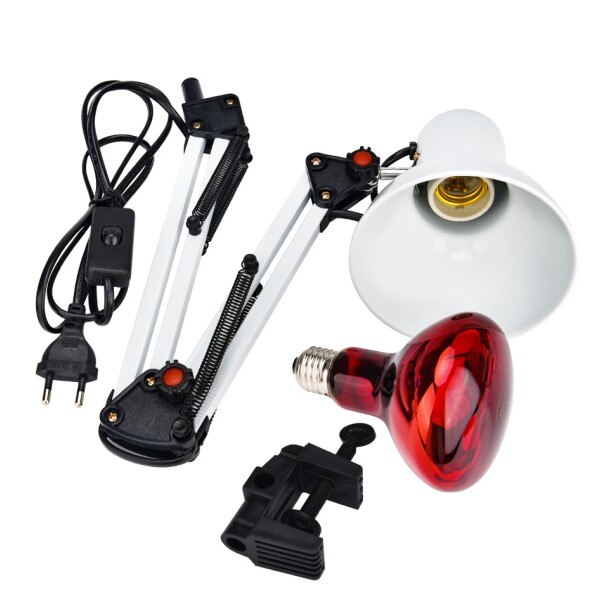 100 w 220 v lâmpada de terapia infravermelha luz de aquecimento alívio da dor terapêutica fisioterapia massagem cuidados médicos: 1 set Therapy Lamp