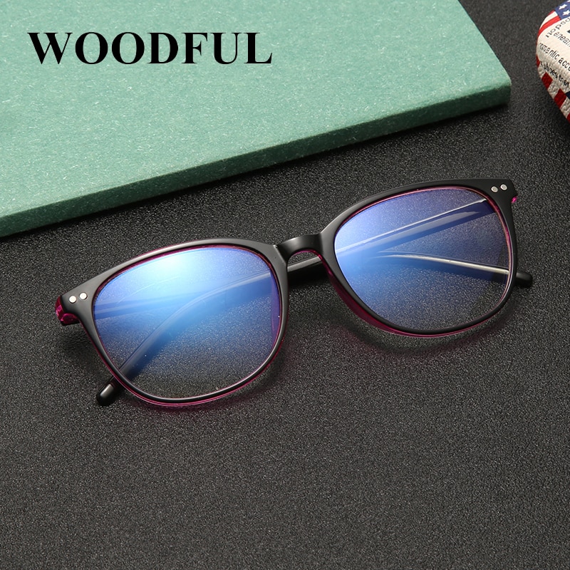 Unisex Portable Optical Glasses Ultra Light Resin Blue Light Blocking Glasses Flexible Vision Care Computer Round Glasses