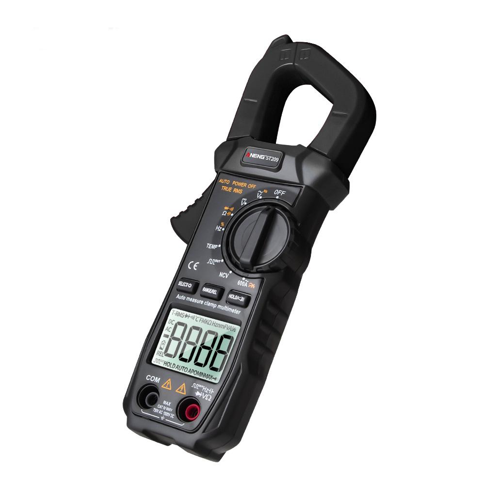 Medidor de abrazadera Digital multímetro 6000 cuentas True RMS Mini Amp DC/AC abrazadera metros voltímetro 400v rango automático
