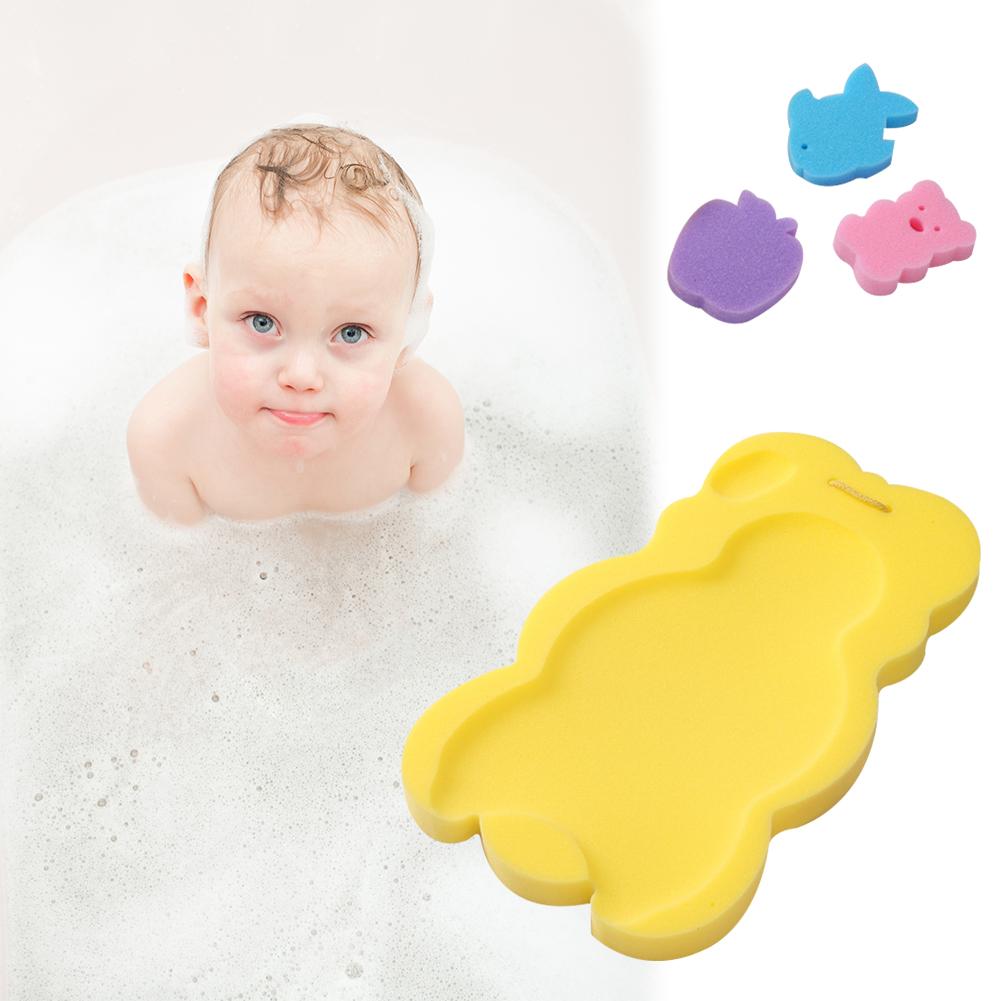 3 stk / pakke baby spædbarn blødt bad svamp sæde sød skridsikker skumpude måtter kropsstøtte sikkerhed børnepude svamp badeværelse