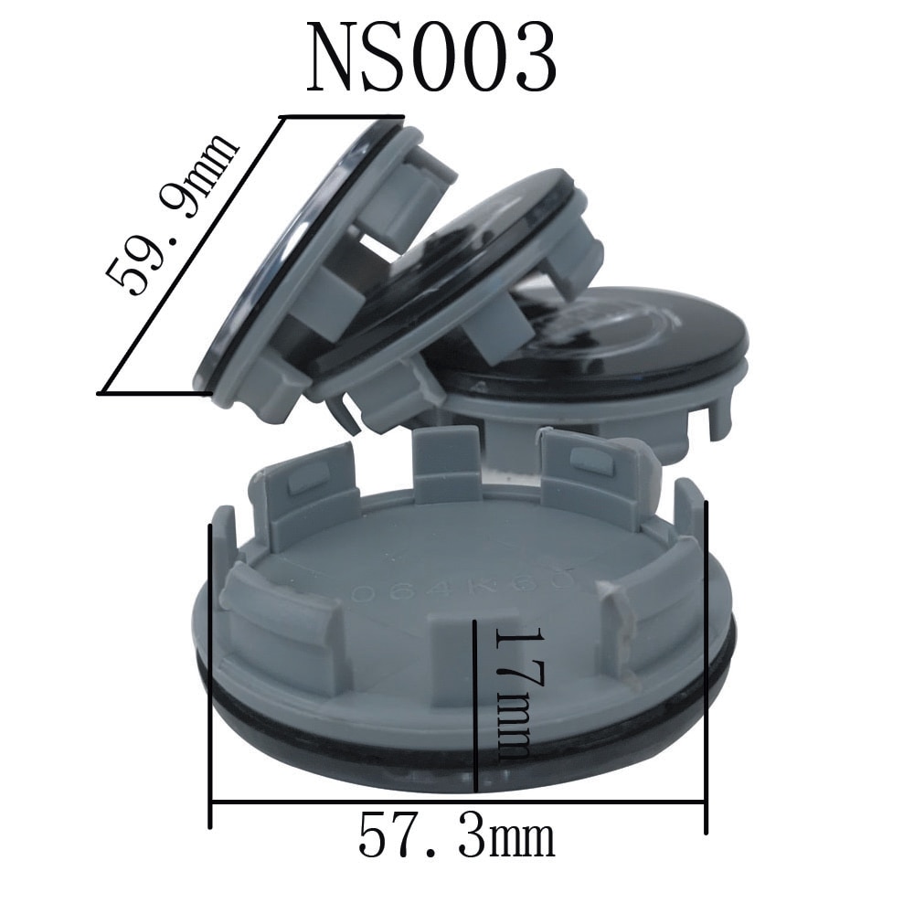 Coprimozzo Giannini in plastica diametro 50 mm. per ruote in lega