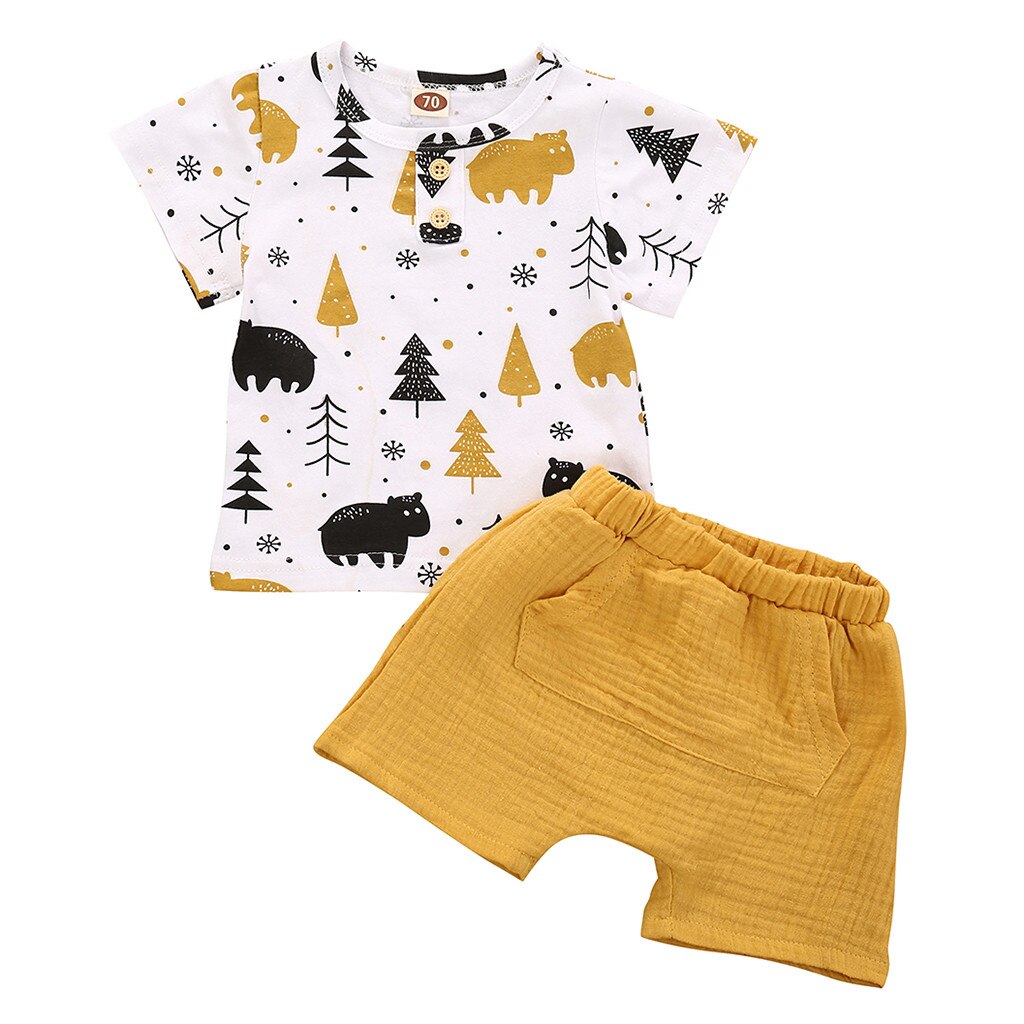 Kinder Winter Kleidung Kleinkind Baby Kinder Jungen Charakter Tops Solide Shorts Hosen Casual Outfits Set Ropa Nina Kinder Kleidung Set: 18m