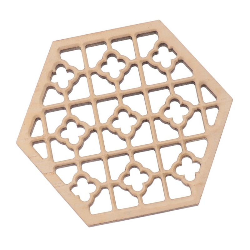 Wooden Hexagonal Embossed Erhu Sound Window Erhu Accessory