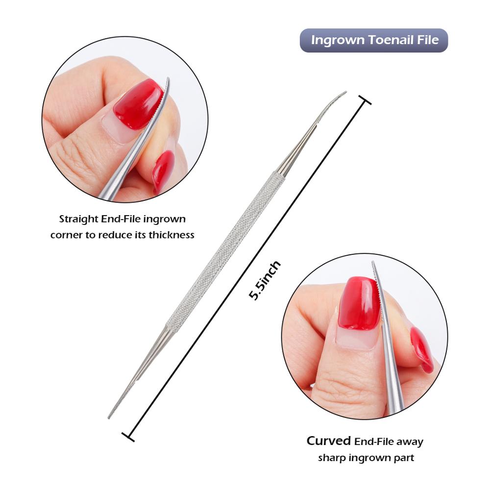 8 Stks/set Professionele Pedicure Gereedschap Ingegroeide Teennagel Gereedschap Kit Nail Care Ingegroeide Teennagel Verwijdering Correctie Clippers Voetverzorging