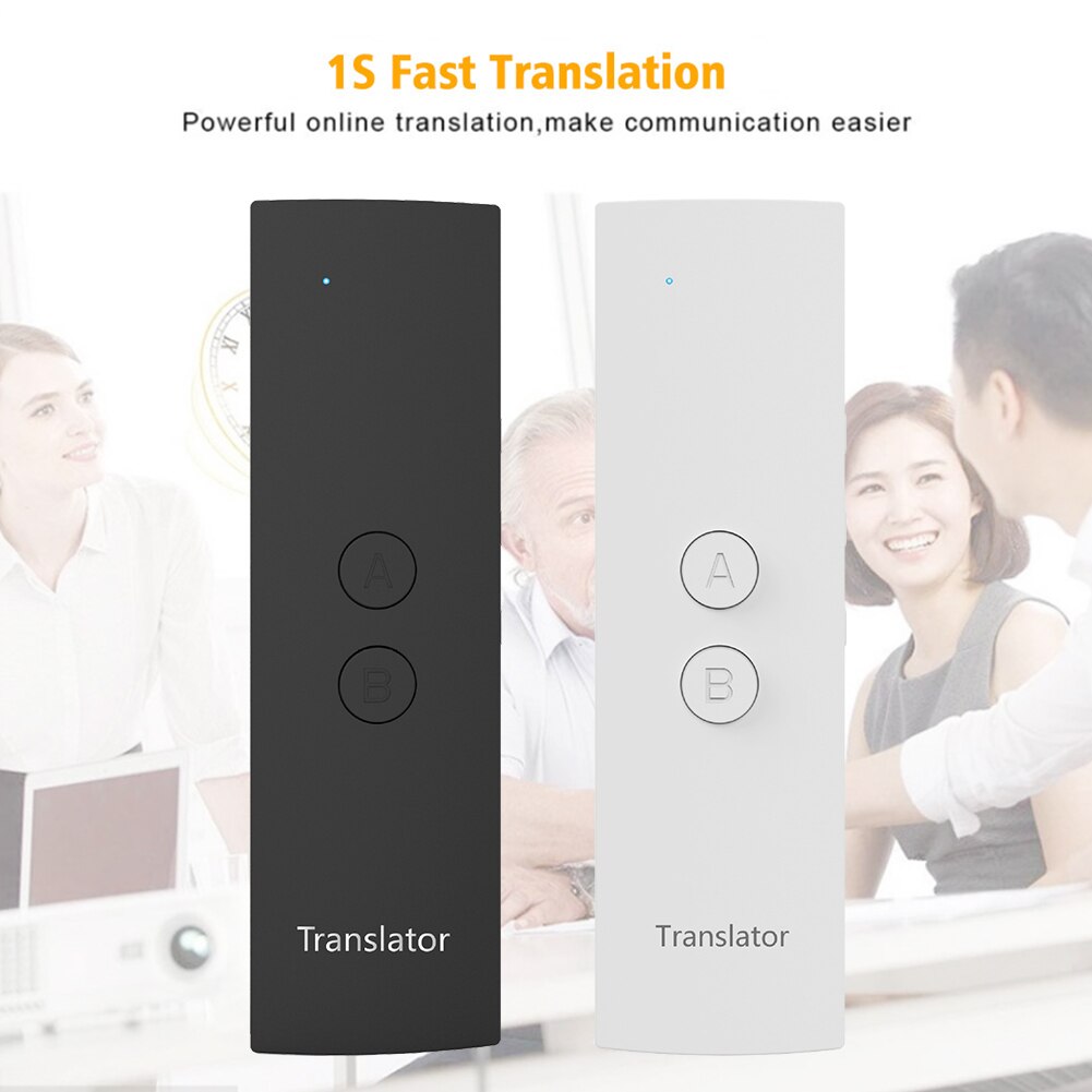 Travel Fast Meeting Learning Handheld Portable Real Time Voice Translator Accurate Bluetooth Multi-language Smart Business