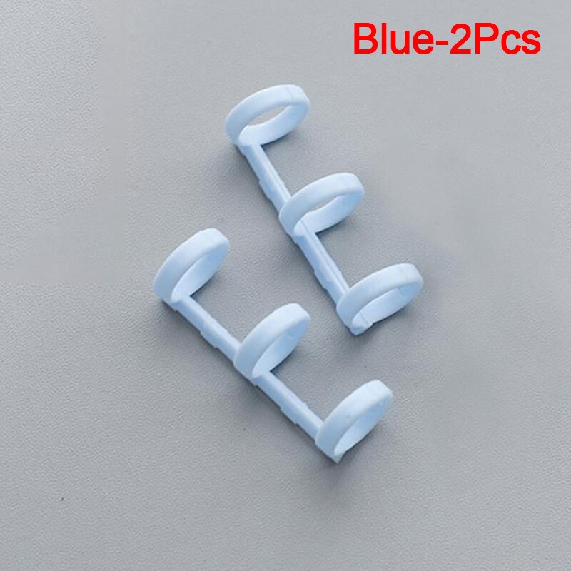 Metal Book Binders Loose Leaf 3 Ring Calendar Circle Binder For Scrapbooking Album Hinged Rings School Binding Paper Clip: Blue 2pcs