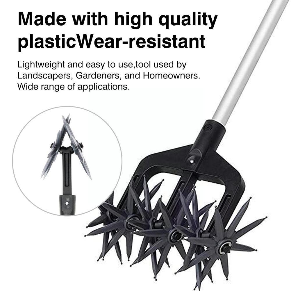 Manual Soil Turning Tool Lawn Ripper Garden Aerator Artifact Rotary Cultivator Tool Ripper Cultivator Rota V1X3