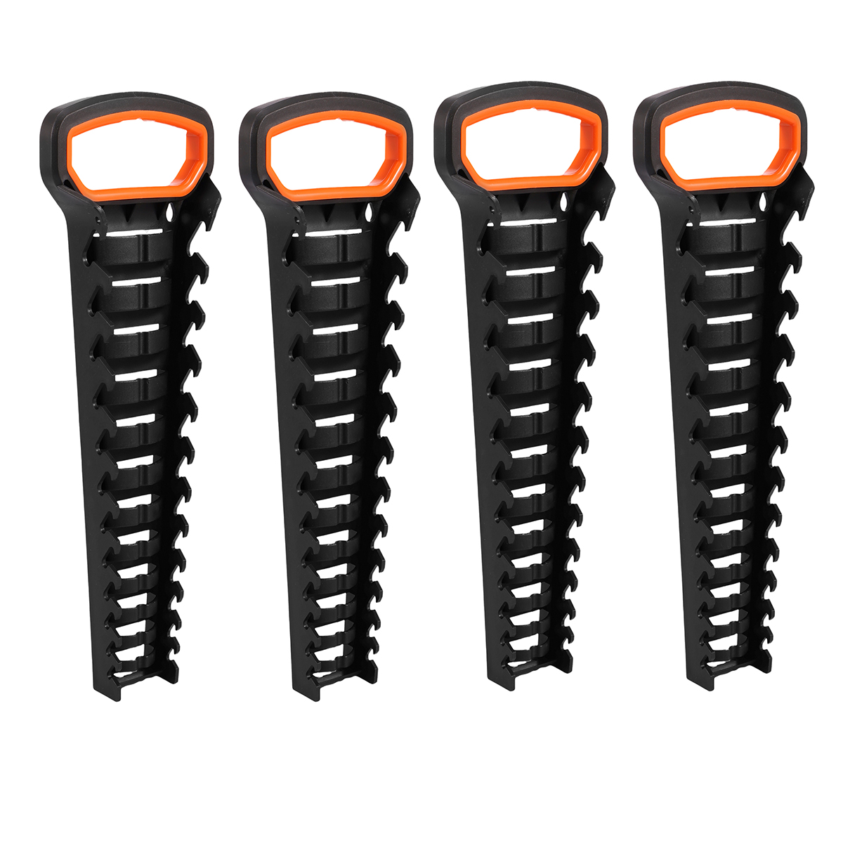 2/4 Stück Schraubenschlüssel Organizer Fach Kunststoff Schraubenschlüssel Organizer Werkzeug Lagerregal Standard Schraubenschlüssel Halterung Schraubenschlüssel Halterung Torx-Schlüssel: Silber
