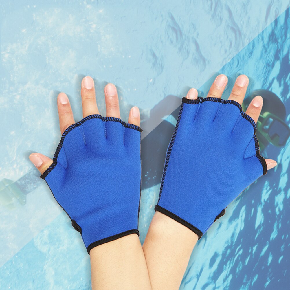 1 Paar Zwemmen Handschoenen Zwemvliezen Aquatic Fit Traning Handschoenen Paddle Duiken Handschoenen