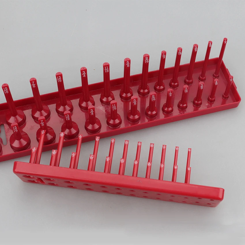 3-delige Dop Tray Organizer Set - 1/4'' 3/8'' 1/2'' Metrische Plankhouder Werkplaats