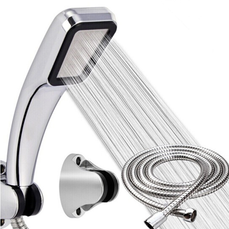 Vierkante Draagbare Douche Douche 300 Gaten Hoge Druk Regendouche Douchekop Waterbesparende Sproeier Mondstuk Badkamer Accessoires
