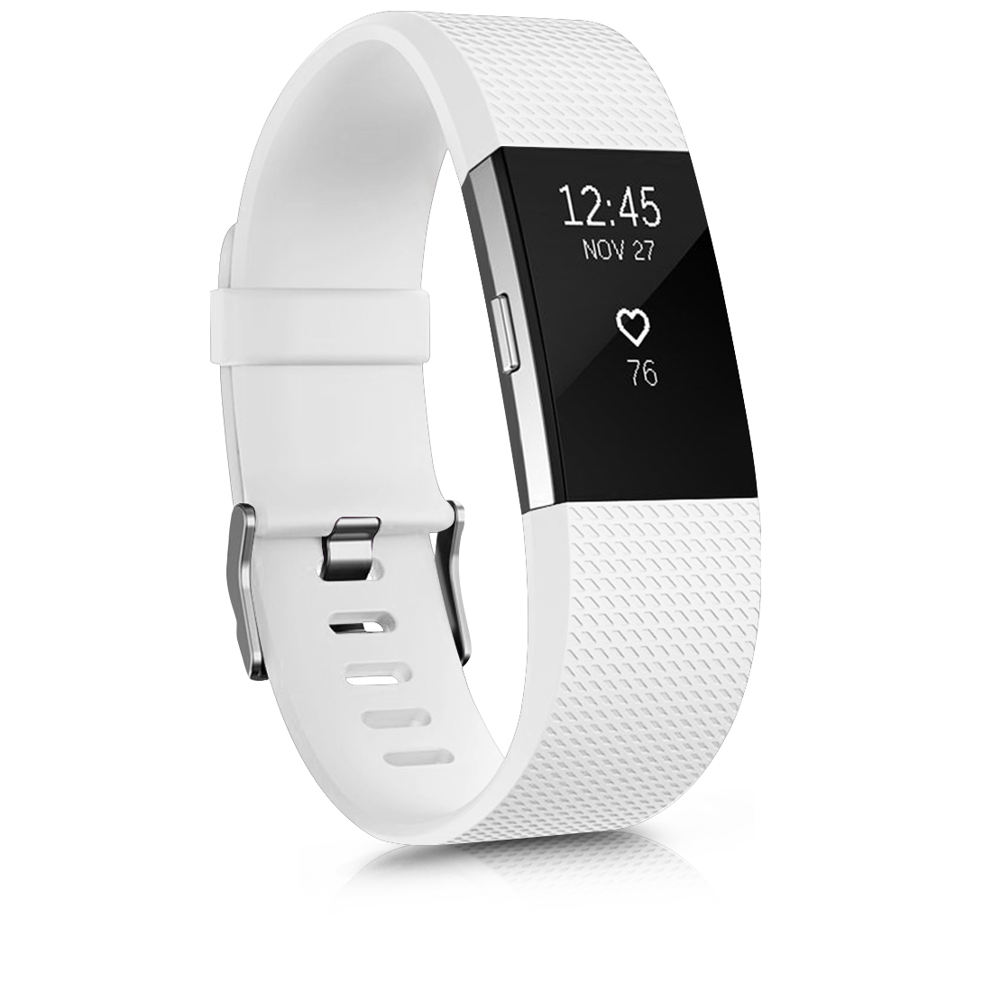 Correa para Fitbit Charge 2, pulsera de reloj, bandas de repuesto de silicona, pulsera para Fitbit Charge 2, accesorios para reloj inteligente: S / Red black