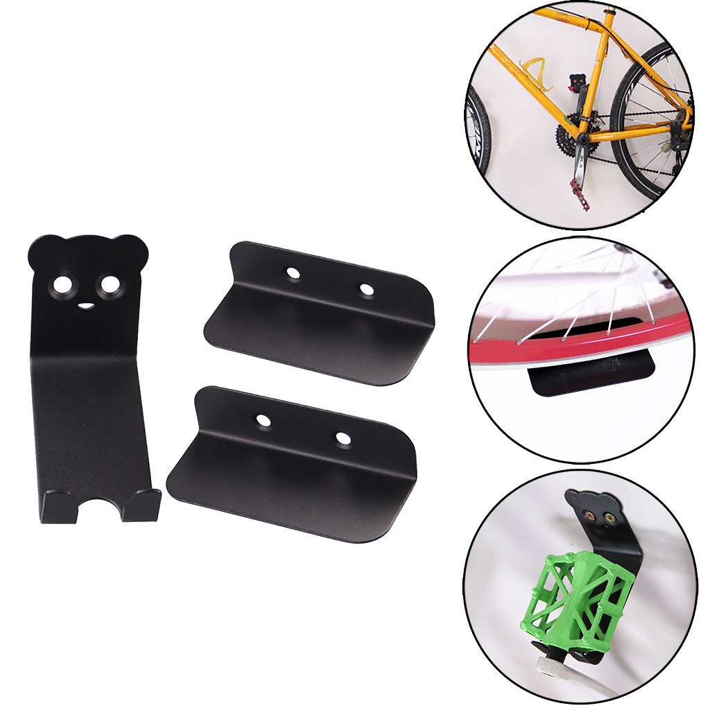 1 set Bike Tire Wall Mount Rack Bicycle Wall Hook Mountain Bike Rack Display Rack Parking Rack Hooks weight up to 100KG bike