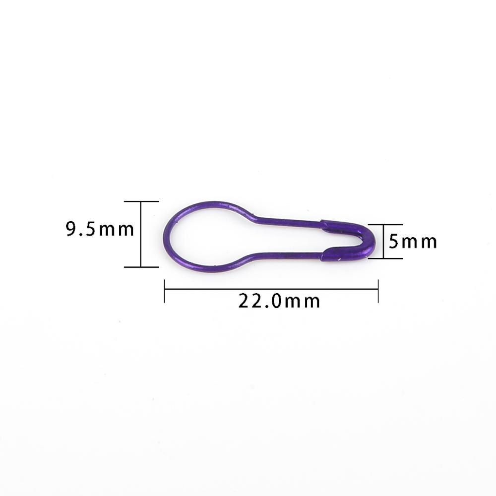 100pcs/box Mixed Color Safety Pins Calabash Gourd Shape Safety Pin Markers Pins Craft Sewing Knitting Stitch Holder Accessories