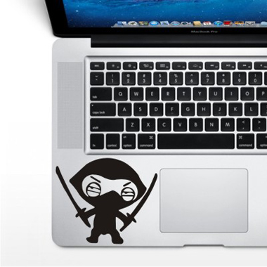 Autocollants pour ordinateur portable pour MacBook Air Pro Retina 11 13 15 PVC vinyle mignon décalcomanie tablette PC portable peau autocollants partiels: WS-black (145)