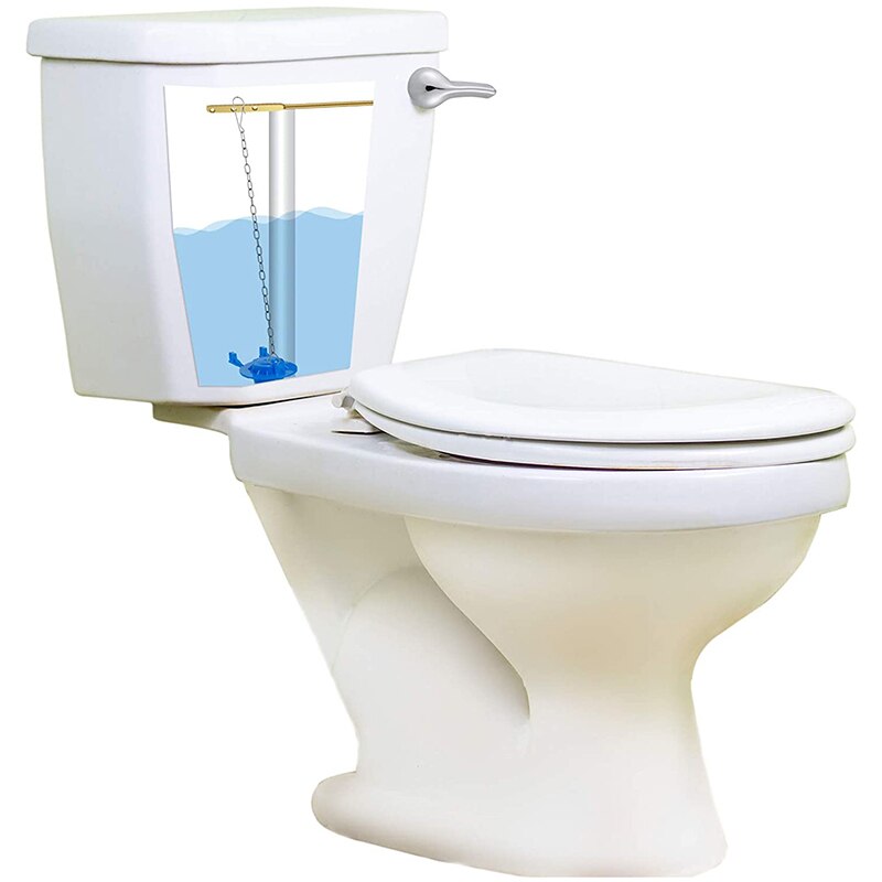 Toilet Flappers Replacement Universal Rubber Toilet Bowl Flapper with 4 Pieces Flapper Chains Replacement