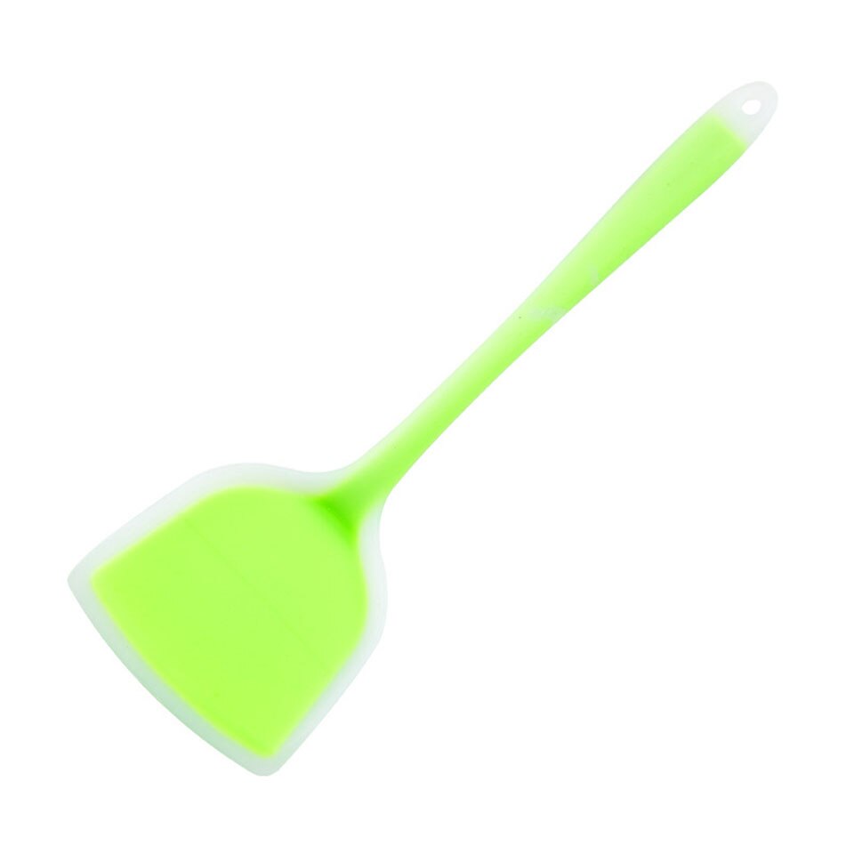 Espátula Flexible de silicona para hornear 600 ° F, de goma antiadherente, resistente al calor, para cocinar en la cocina: Green