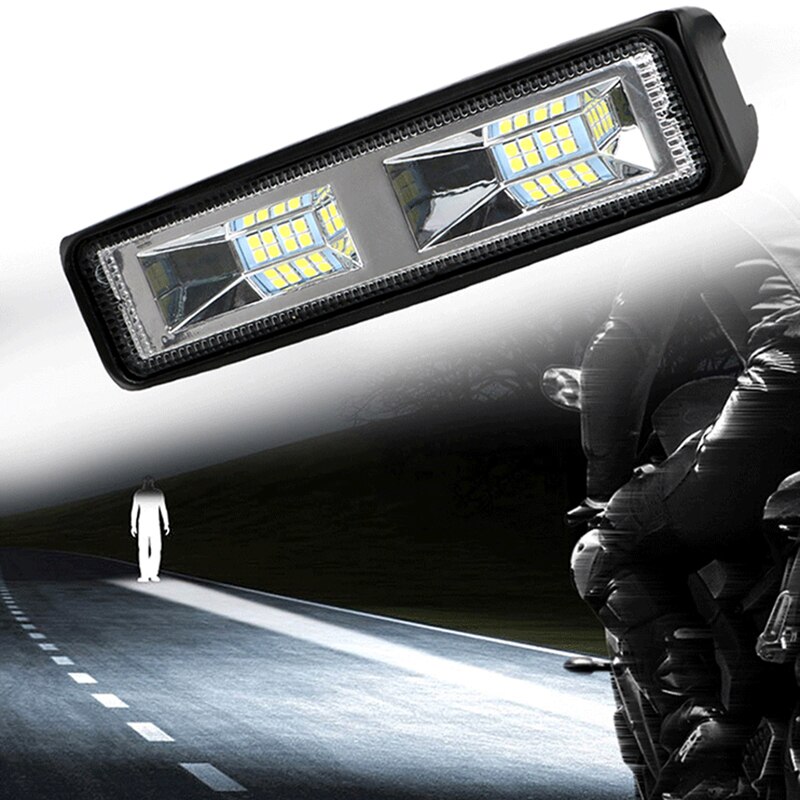 Faros LED para coche, luz de trabajo de 36W, 12-24V, para motocicleta, camión, barco, Tractor, remolque, todoterreno