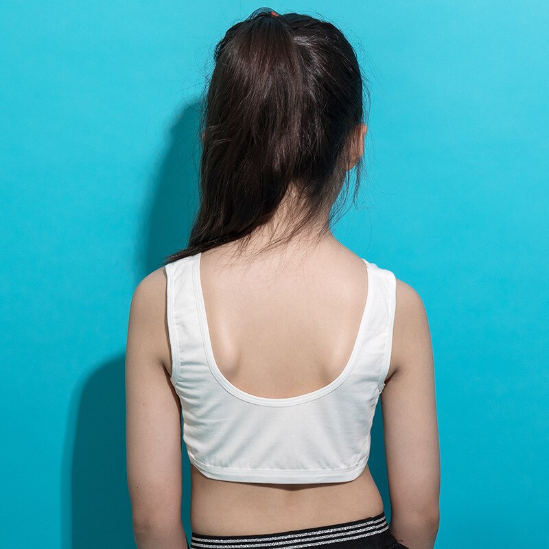 Reggiseno per ragazze adolescenti bambino Happy Day lettere stampa Lingerie canottiera sportiva canottiera reggiseno di mezza età con coppa Pad per 7-12T