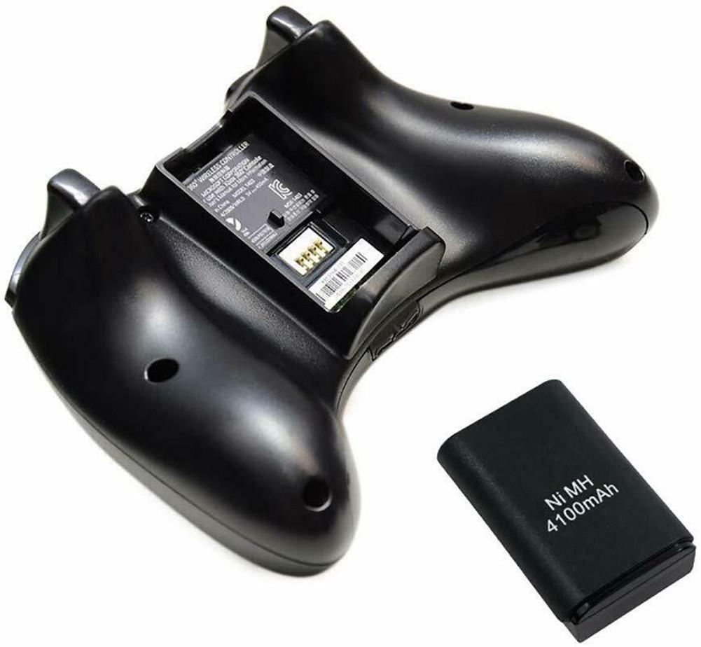 Beesclover Zwart 2 In 1 Zwart Accu Oplaadkabel Usb Set Voor Xbox 360 Draadloze Controller Batterij R60