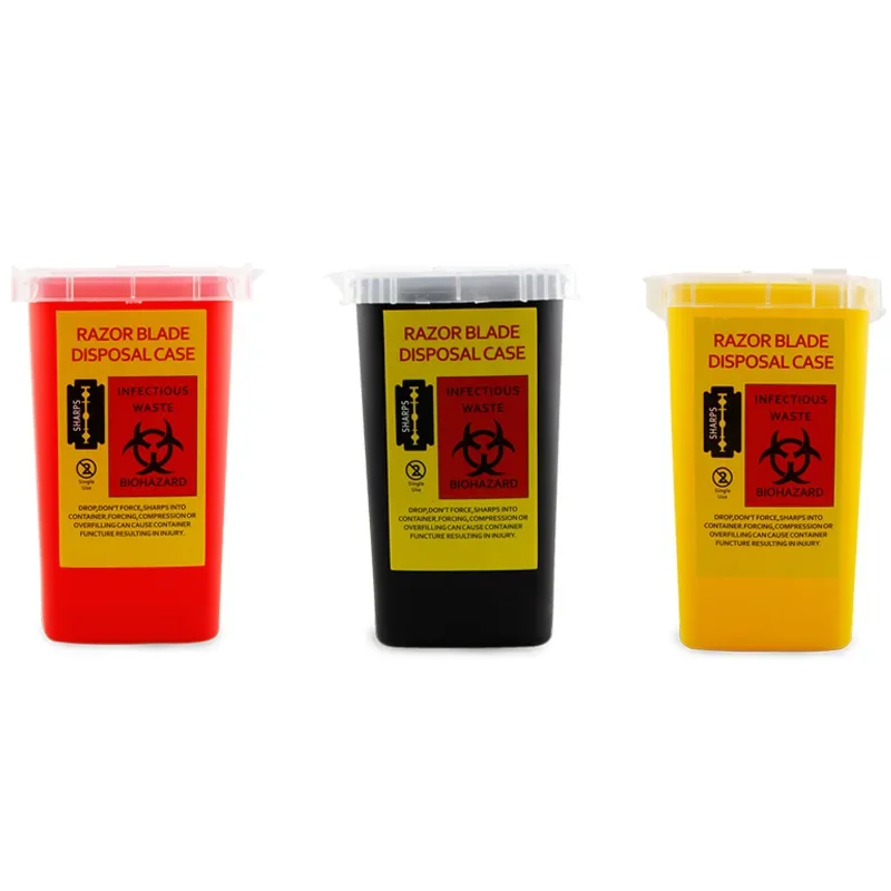 3-kleuren Blade Recycling Bin Kapper Accessoires Scheren Scheermesje Verwijdering Case Wegwerp Blade Recycling Opbergdoos