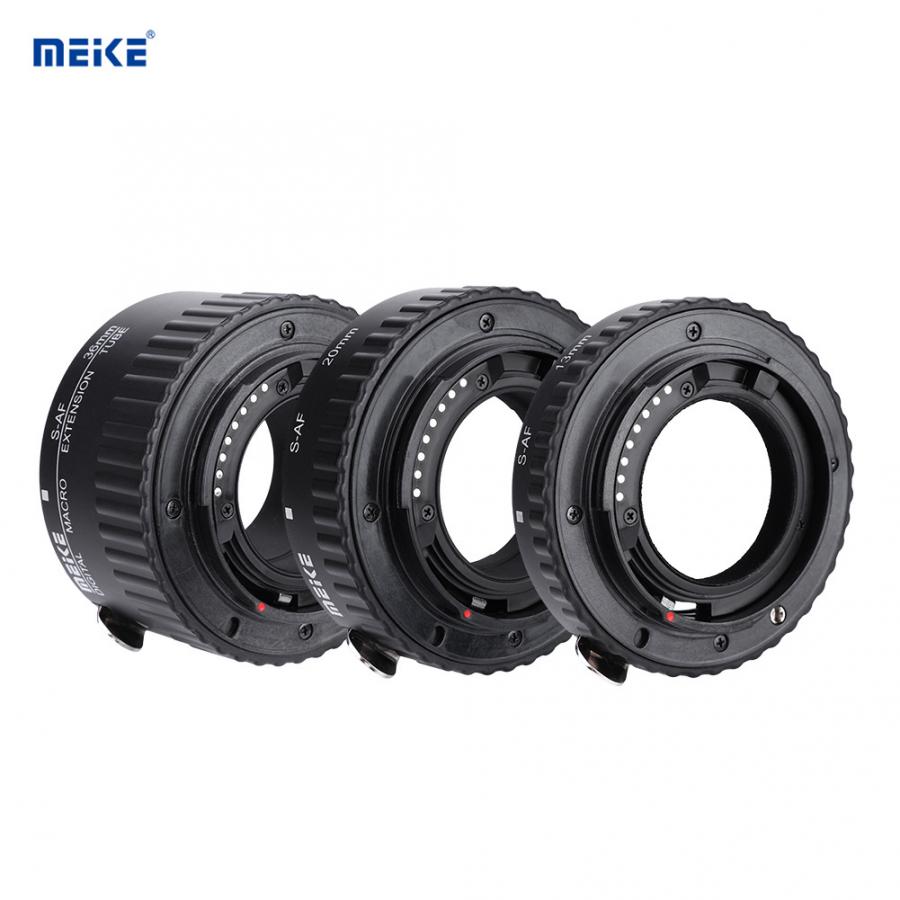 Supporto per obiettivo Meike messa a fuoco automatica tubo di prolunga Macro 12mm + 20mm + 36mm per Sony Alpha DSLR camera SLR accessori len
