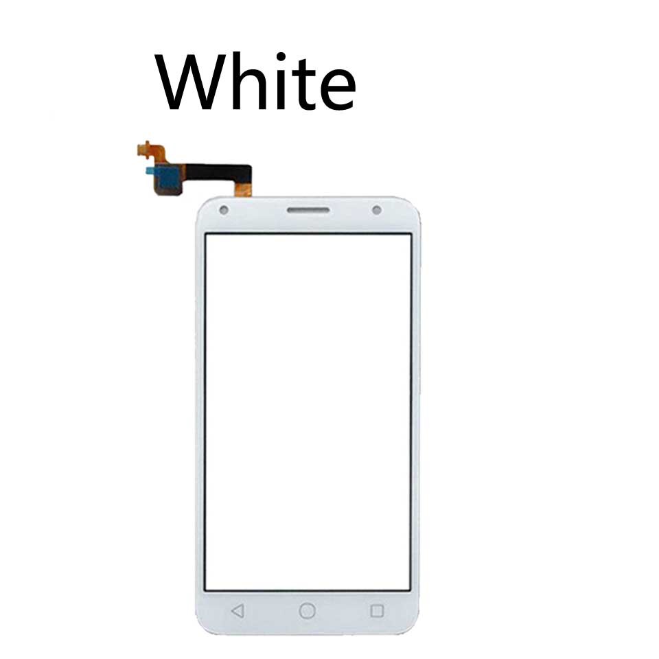 Pantalla táctil para Alcatel One Pixi 4, 5,0, OT5010 OT, 5010, 5010D, 5010E, 5010X, Sensor de pantalla táctil, reemplazo de cristal del digitalizador: White-No tool