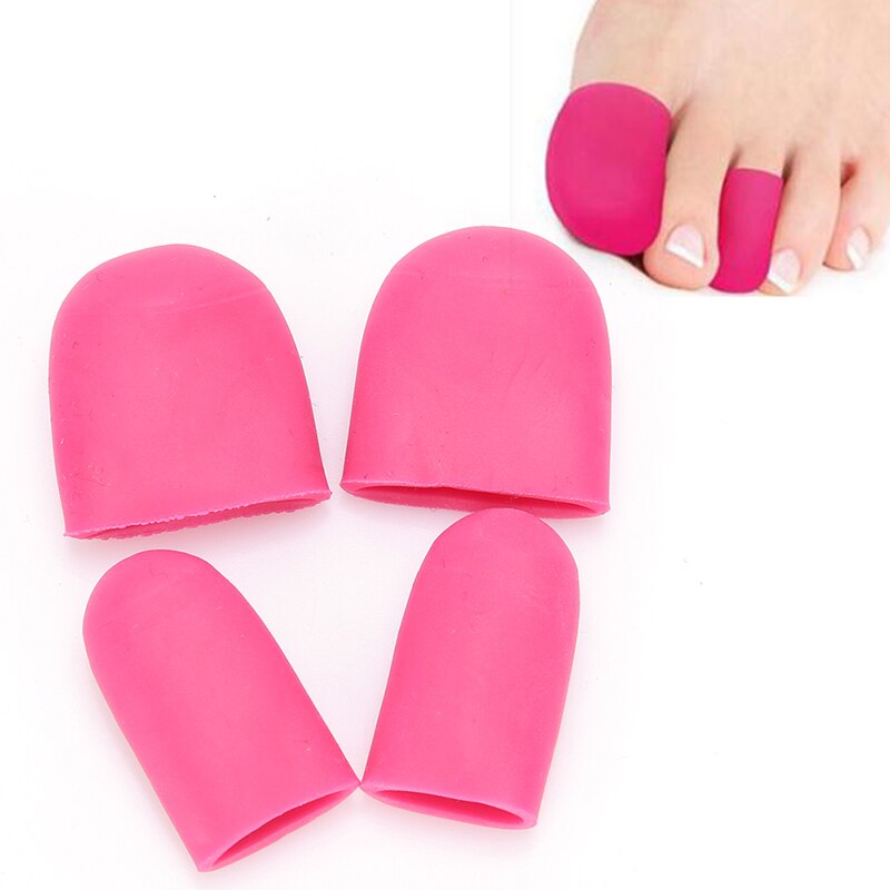 1 Paar Silicone Gel Vinger Protector Voetverzorging Teen Tube Inlegzolen Bandage Pijnbestrijding Voet Vinger Beschermers Guard Tool