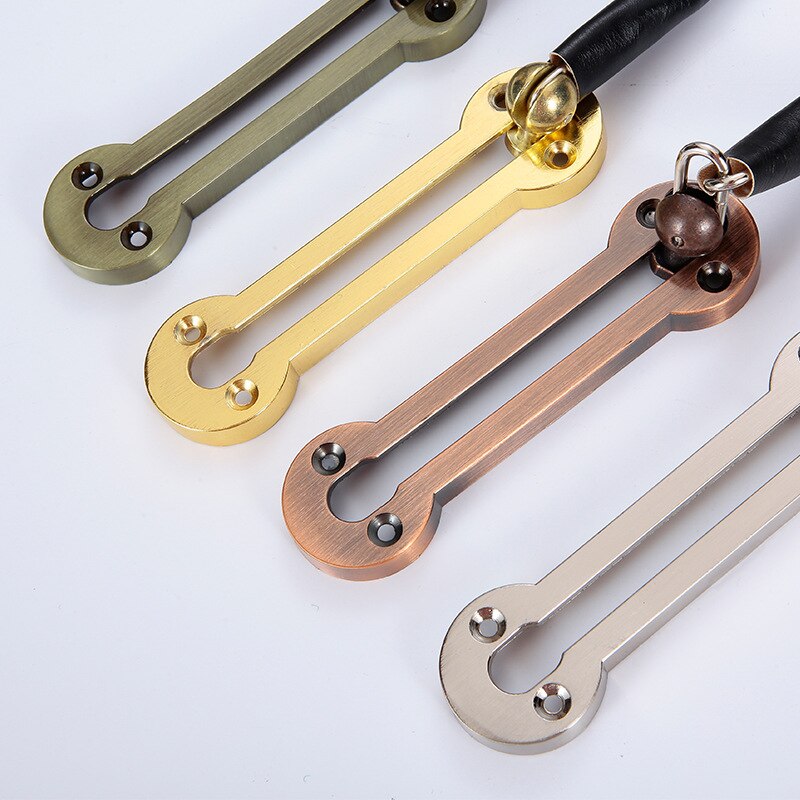 Door Bolts Stainless Steel Home Hotel Room Security Slide Bolt Door Chain Lock Guard Tone Door Bolt 1pc