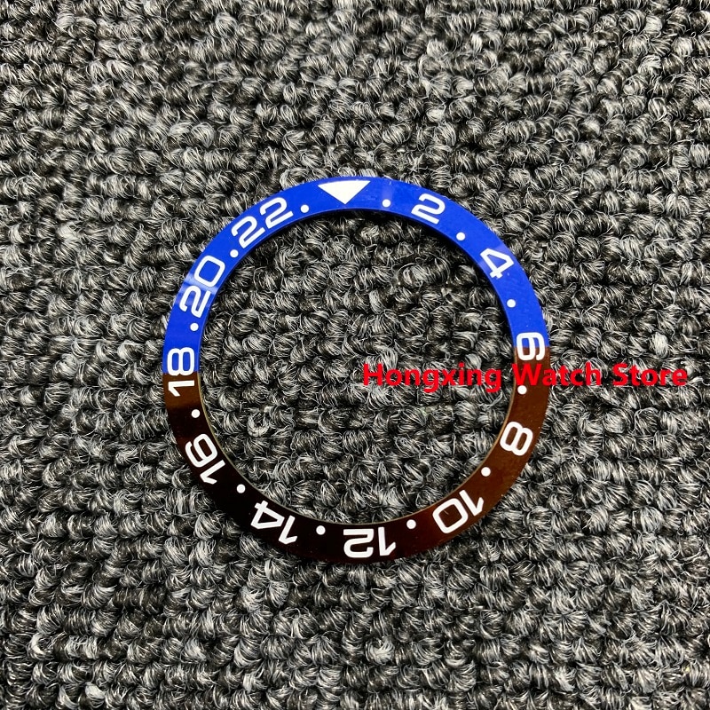 38mm Uhr Ring Keramik Lünette Einsatz Ring für GMT Uhr 40mm Gehäbenutzen Uhr Zubehör Innen durchmesser 30,8mm 2 stücke Band)